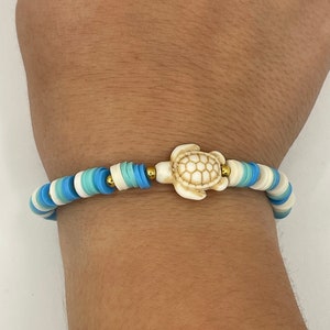 Blue sea turtle bracelet
