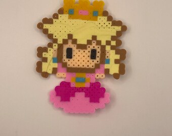 Princess peach perler bead