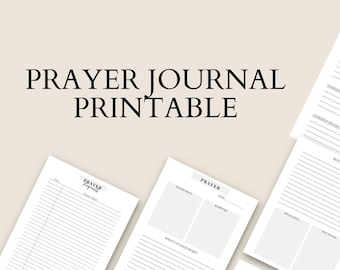 Daily Prayer Journal Printable Template - Etsy