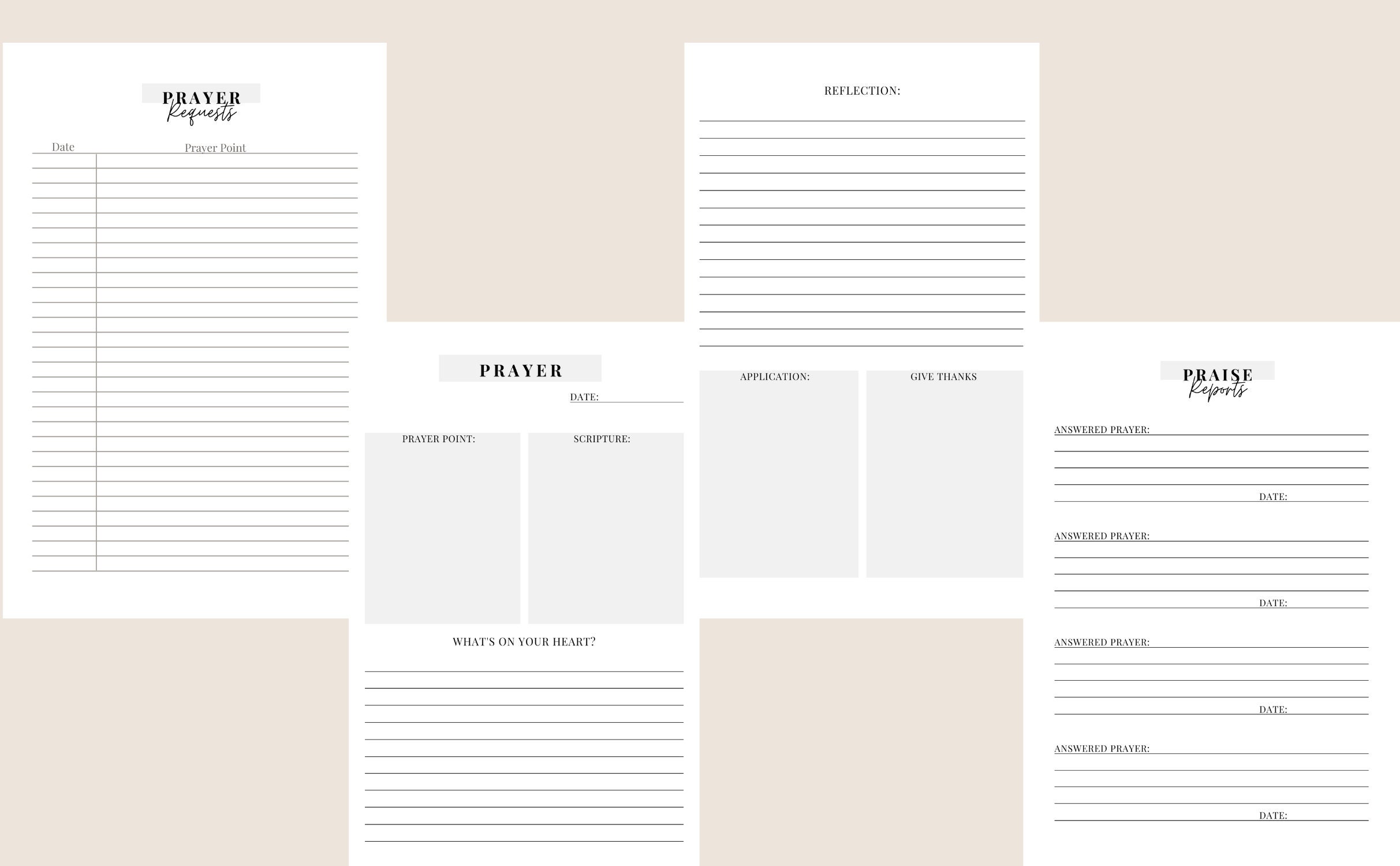 Prayer Template.pdf Prayer Journal Template | Daily Prayer Journal | Prayers | Journal ...