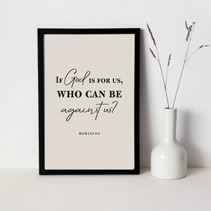 Christian Wall Art | Christian Art | Bible Verse Wall Art | Home Wall Art Decor | Scripture Wall Art New Home Gift | Neutral Wall Art