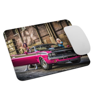 1970 Dodge Challenger T/A 340 Six Pack Panther Pink Muscle Car Mousepad Gift