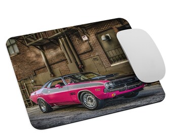 1970 Dodge Challenger T/A 340 Six Pack Panther Pink Muscle Car Mousepad Gift