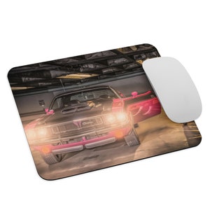 1970 Dodge Challenger T/A 340 Six Pack Panther Pink Muscle Car Mousepad Gift