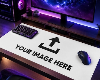 Custom Photo Desk Mat, Personalized XXL Mouse Pad, Large Tcg / MTG Playmat, Waterproof Non Slip Gaming Keyboard Mat, Office Deskmat Gift