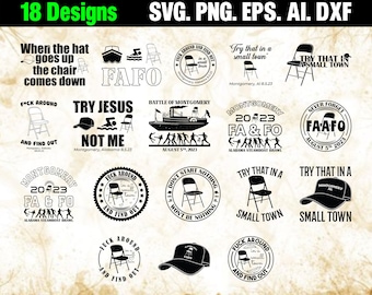 Paquete de Ala-bamaa B-rawl Svg / Ala-bamaa B-rawl / En la playa Svg / Pelea en barco fluvial / Silla plegable Svg / Ala-bamaa Slugger Png / Fa&Fo Svg