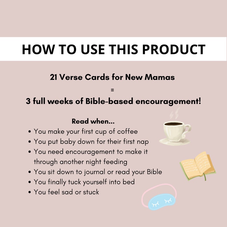 21 Scripture Cards for New Moms mountains, Postpartum Scripture Cards ...