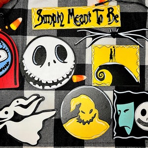 Skeleton Halloween Christmas Tiered Tray Set