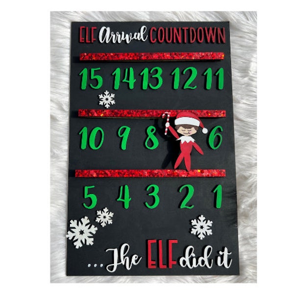 Elf Countdown Etsy
