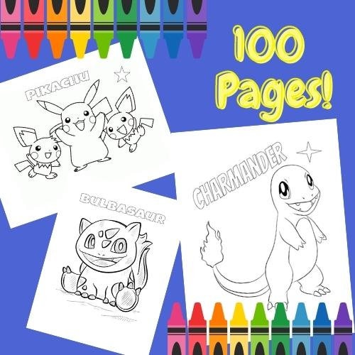 10 Best 100 Pokemon Coloring Pages for Every Fan