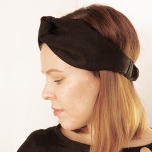 Linen Headband for Women – Makeup Headband | Handmade, Soft, Natural Fabric | Hair Accessory for Everyday or Gifts