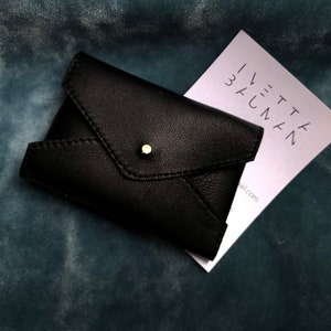 Leather cards holder envelope wallet card holder Envelope card holder image 2