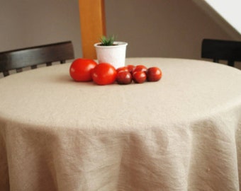 Soft linen tablecloth in off white | Cream white Summer Dinner linen tablecloth | Washed linen event table cloth