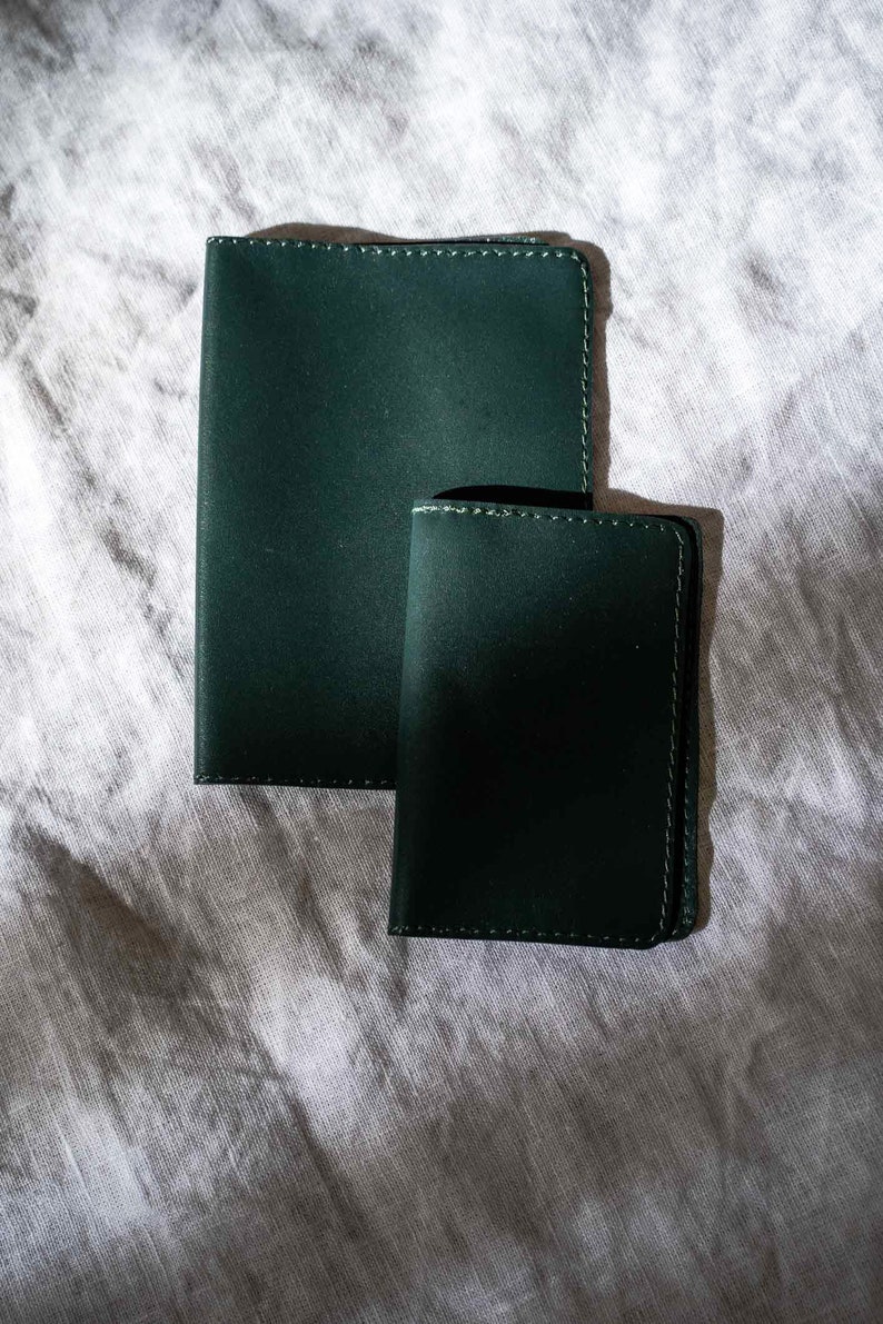 Brown Leather passport cover, Leather Passport holder, passport case, passport wallet, travel gift, wanderlust gift, traveler's gift image 3