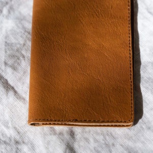 Brown Leather passport cover, Leather Passport holder, passport case, passport wallet, travel gift, wanderlust gift, traveler's gift image 5