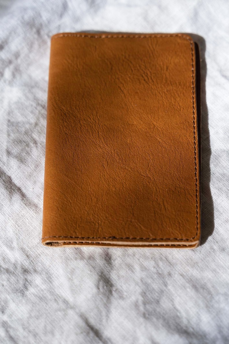 Brown Leather passport cover, Leather Passport holder, passport case, passport wallet, travel gift, wanderlust gift, traveler's gift image 5