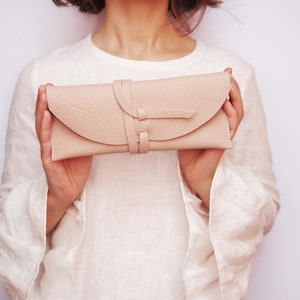Borsa in pelle avvolgente Taglia Piccola borsa in pelle Pochette da donna in pelle Pochette da sposa