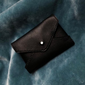 Leather cards holder envelope wallet card holder Envelope card holder image 1