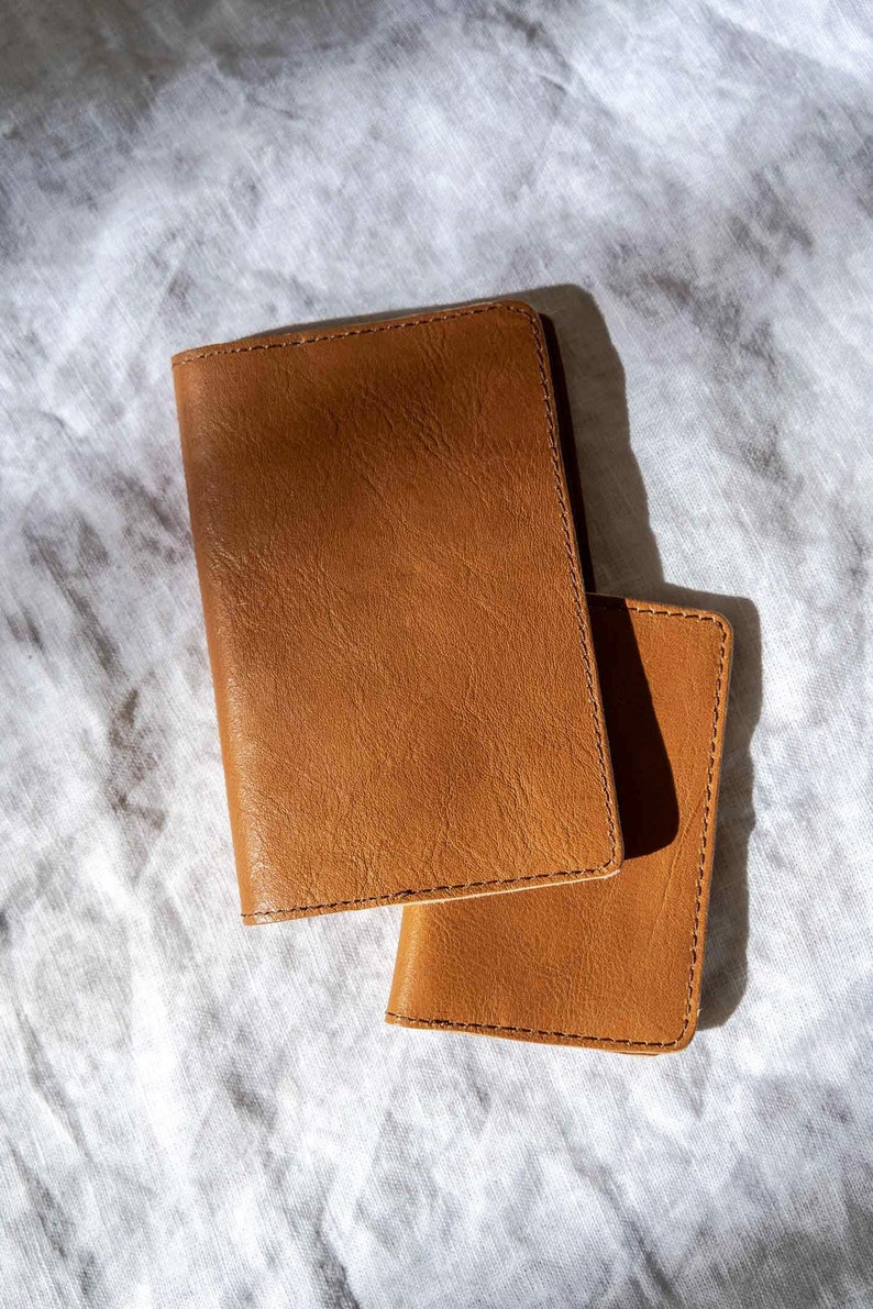 Brown Leather passport cover, Leather Passport holder, passport case, passport wallet, travel gift, wanderlust gift, traveler's gift image 1