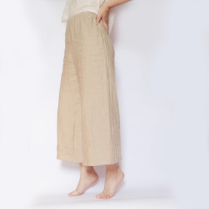 Culottes | Linen Culottes | Linen Pants | Women Pants | Women Culottes | Wide Linen Pants | High Waist Culottes | Plus size