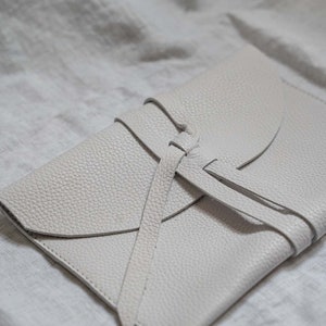 Borsa in pelle avvolgente Taglia M Borsa in pelle Pochette da donna in pelle Pochette da sposa
