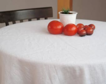 White Linen tablecloth