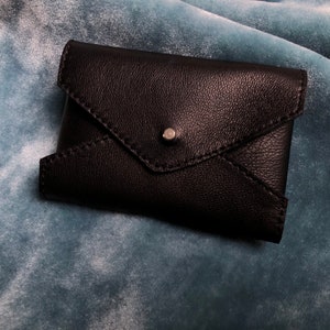 Leather cards holder envelope wallet card holder Envelope card holder image 9