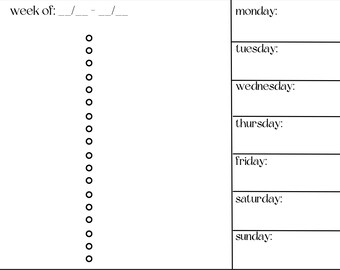 Digital Weekly Meal Planner and Grocery List