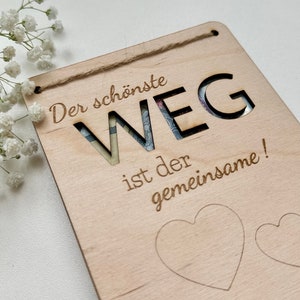 Hochzeitsgeschenk / Geldgeschenk / Geldgeschenk Hochzeit / Holzkarte / Geldgeschenkkarte