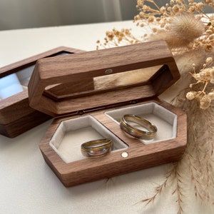 ring box/ ring casket/ wedding ring box/ ring box wood/ wedding