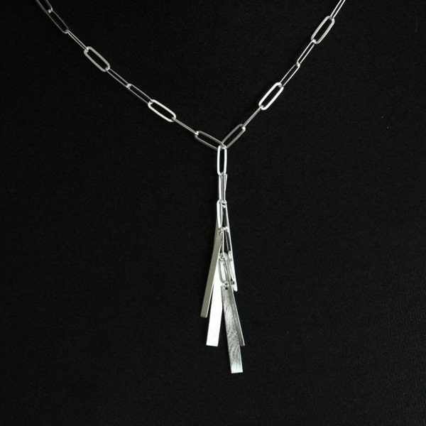 Y-Collier mit 6 Stäbchen echt Silber | DER Geschenk Tipp | Y-Halskette Stäbchen silber | Schmuckstyck