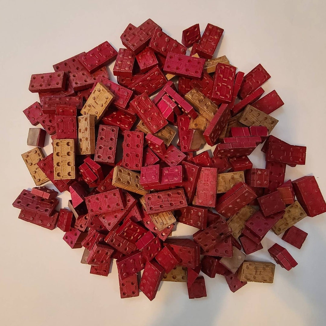 Vintage Halsam Wood American Bricks Etsy