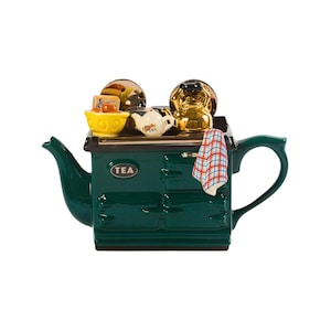 Breakfast Large Aga Style Teapot – Collectible Nostalgic Teapot for Vintage Kitchen Decor