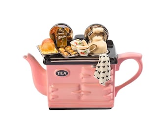 Large Ceramic Aga Teapot: Sunday Lunch Novelty Collector's Piece