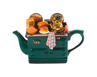 Novelty Teapot 'THE TEA TOASTER' by Teapottery Company, Cream