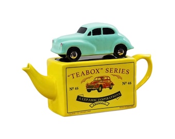 Tea Box Series Morris Minor Teapot Green | British Classic Car Collectible