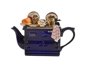 Large Ceramic Aga Teapot: Sunday Lunch Novelty Collector's Piece