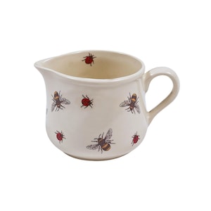 Bijen- en lieveheersbeestje-melkkan, 0,5 kg - Bee & Ladybird-ontwerp, keramische melkkan