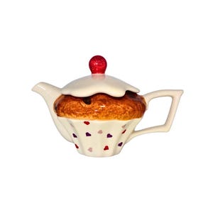 Birthday Cake Hearts Teapot - One Cup Novelty Teapot