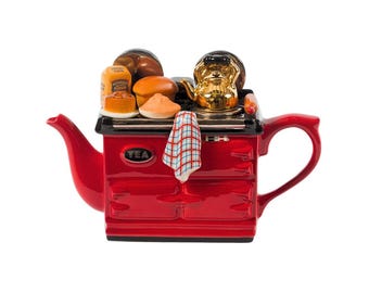 Novelty Teapot 'THE TEA TOASTER' by Teapottery Company, Cream