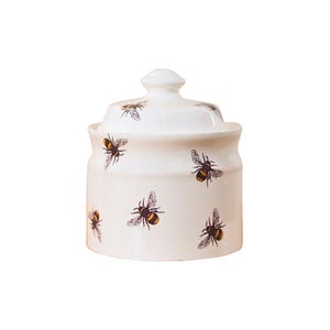 Zoete honingbijsuikerpot - grillig keukendecor