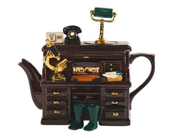 Limited Edition James Herriot Desk Teapot – Hand-Painted UK Literary Collector's Item