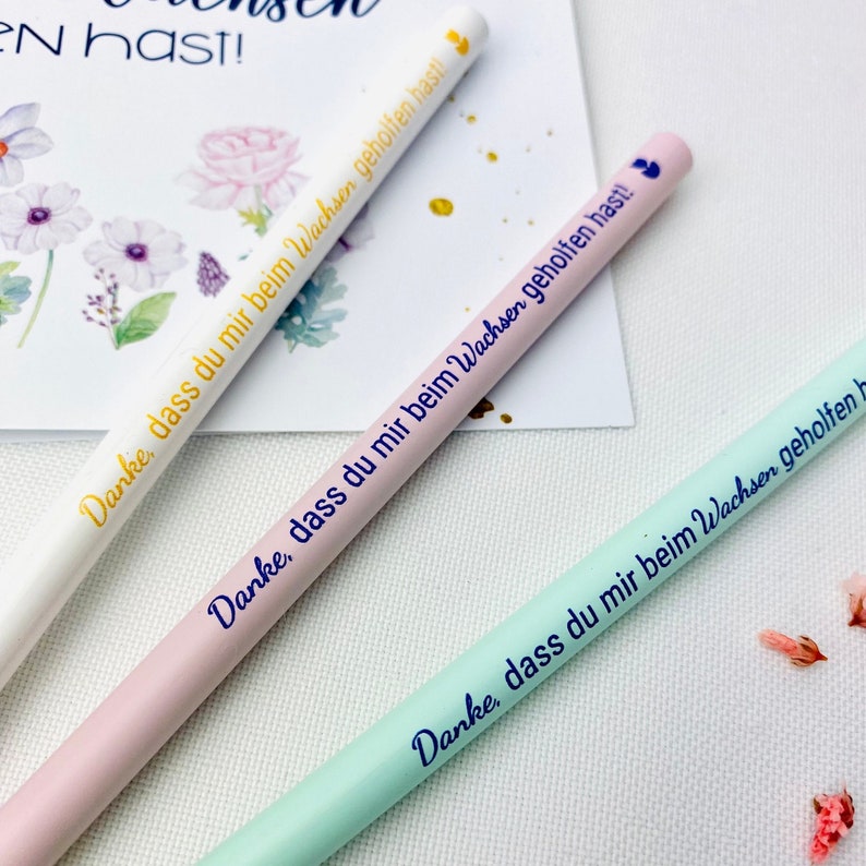 BOFUNX 3er Set Blumentöpfe Mit Danke Aufkleber - Dankeschön Geschenk Lehrer Erzieherin