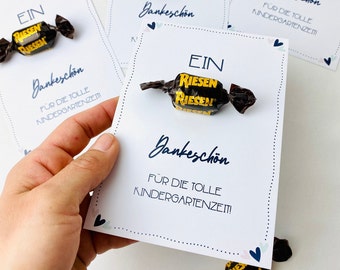 Dankeschönkarte | Ein "..." Dankeschön für die tolle Kindergartenzeit! | Abschiedsgeschenk Erzieherin