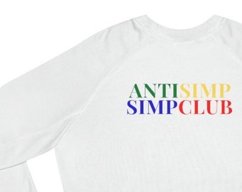 Anti Simp Simp Club Women's Cropped Fleece Pullover Sweatshirt