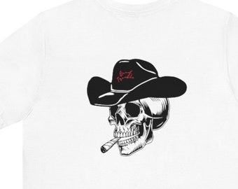 Good Trouble Cowboy Skeleton Unisex Short Sleeve Tee Halloween Merch