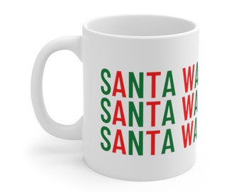 Santa Wants My Milk Ceramic Mug 11oz Funny Christmas Coffee Mug