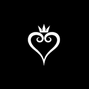 Kingdom Hearts decal, Keyblades car decal, King Mickey, Kingdom Hearts gift, Kingdom Hearts stickers, Kingdom Hearts logo
