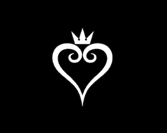 Kingdom Hearts decal, Keyblades car decal, King Mickey, Kingdom Hearts gift, Kingdom Hearts stickers, Kingdom Hearts logo