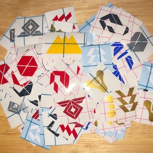 Pegatinas de Destiny 2, Warmind, calcomanía de clase Titán, regalo de calcomanías de Destiny 2, Destiny 2 El Juego, calcomanía de clase Cazador, calcomanía de Hechicero, pegatinas pequeñas